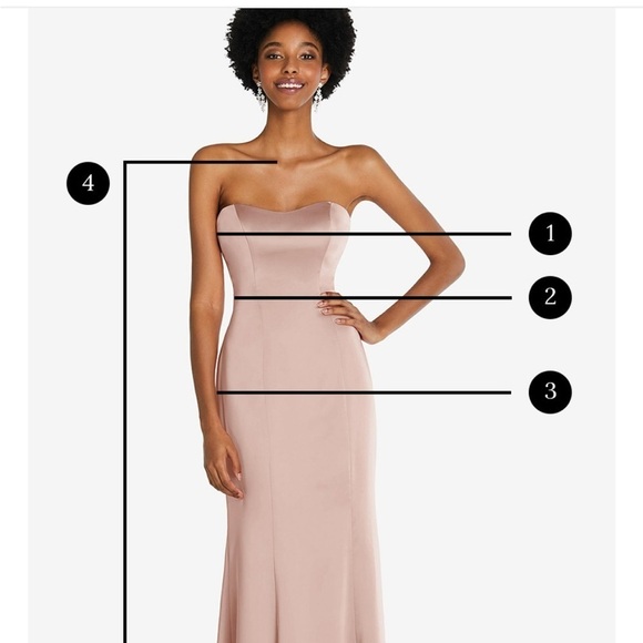 Dessy Collection Thread Sleeveless Draped Faux Wrap Maxi Dress Desert Rose NWOT - Picture 12 of 16